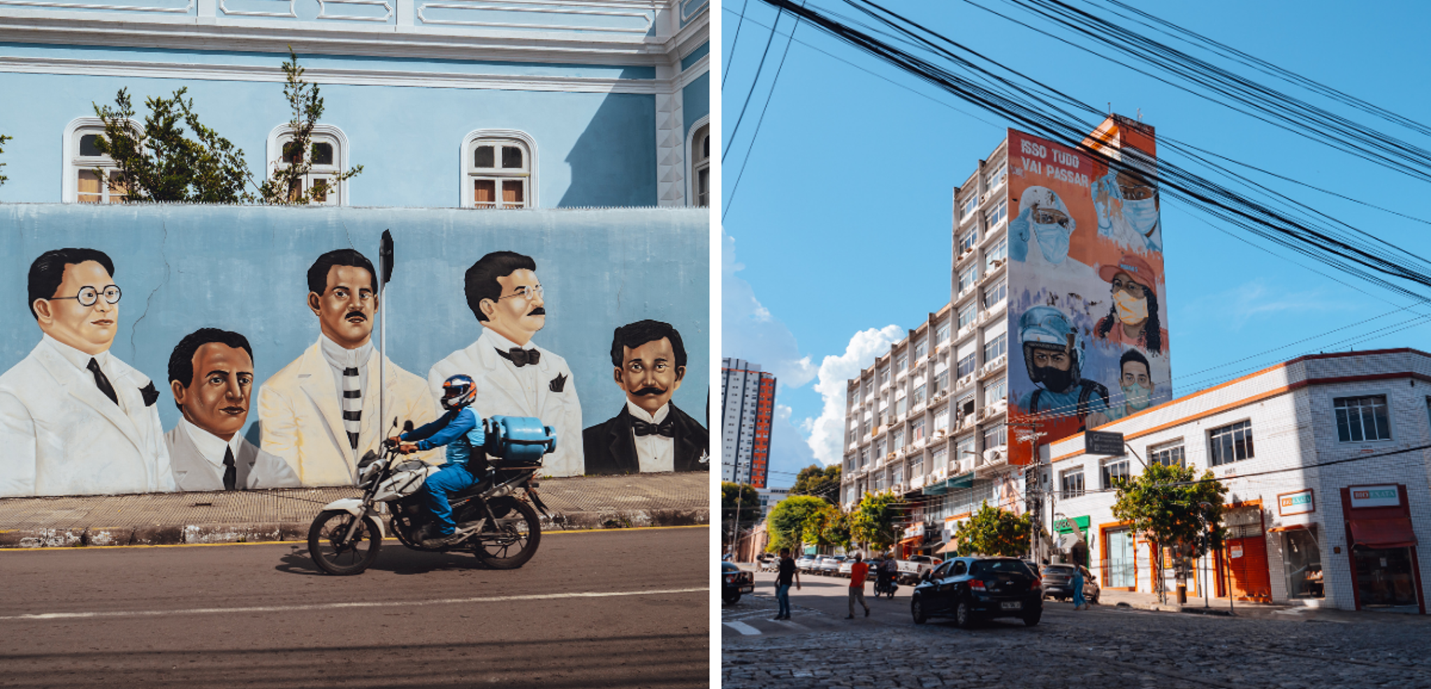 Entre bâtiments coloniaux et fresques modernes