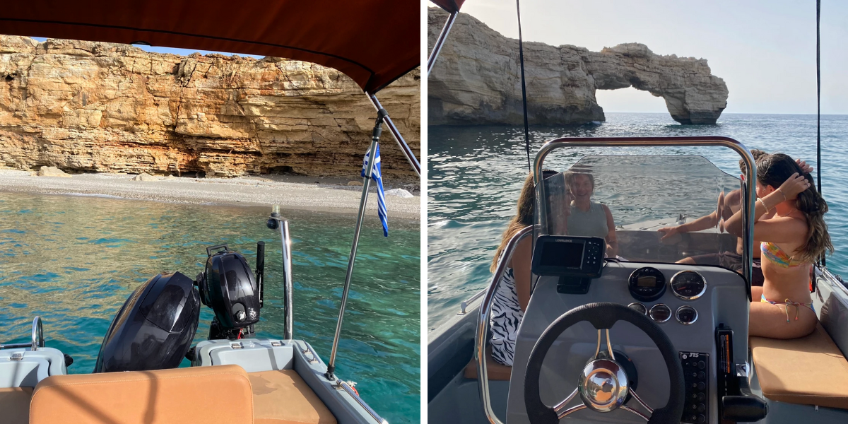 Explorez des plages isolées à bord de votre bateau de location (photo non contractuelle, bateau similaire) 