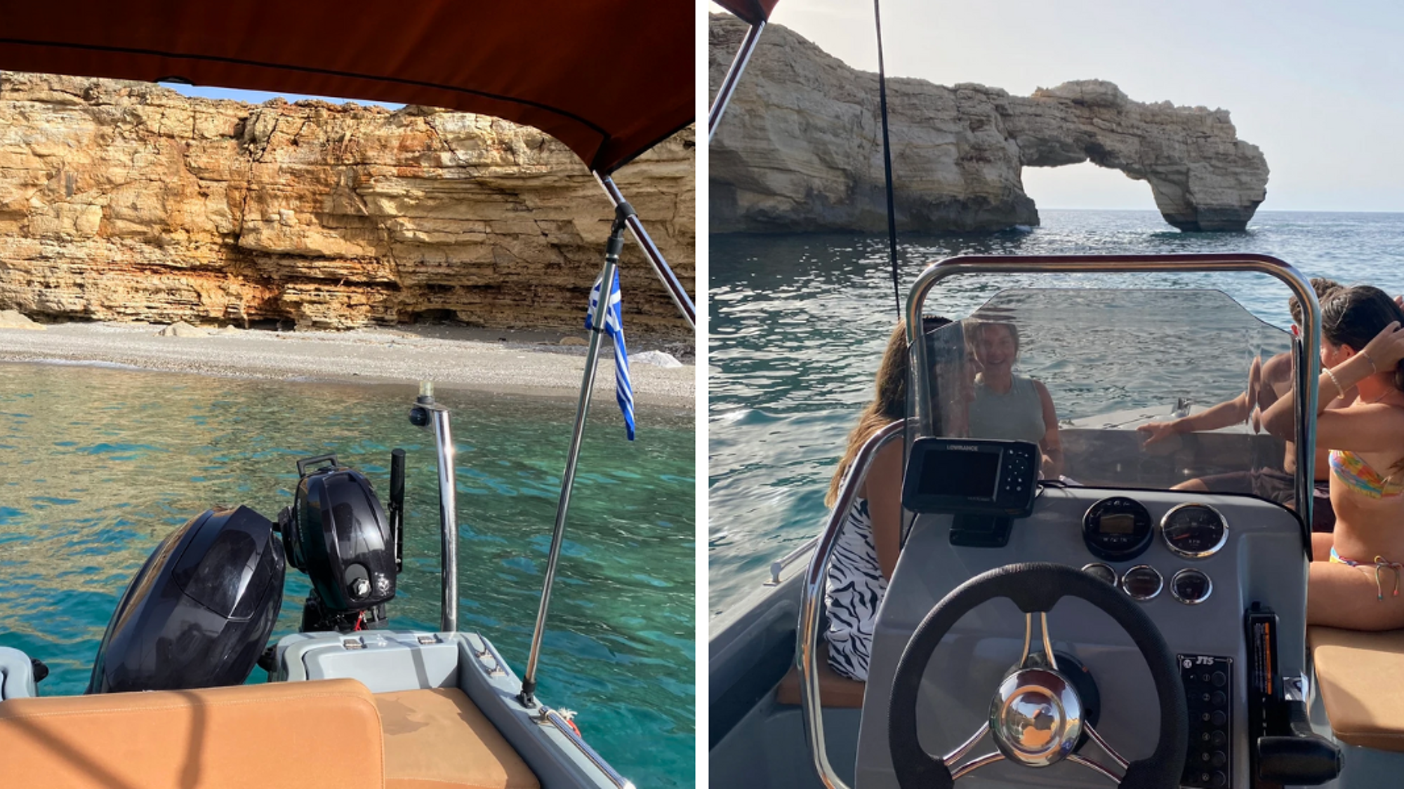 Explorez des plages isolées à bord de votre bateau de location (photo non contractuelle, bateau similaire)