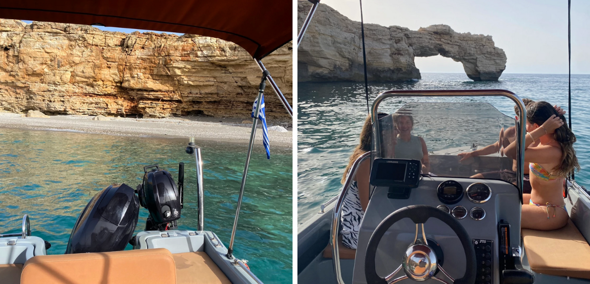 Explorez des plages isolées à bord de votre bateau de location (photo non contractuelle, bateau similaire)