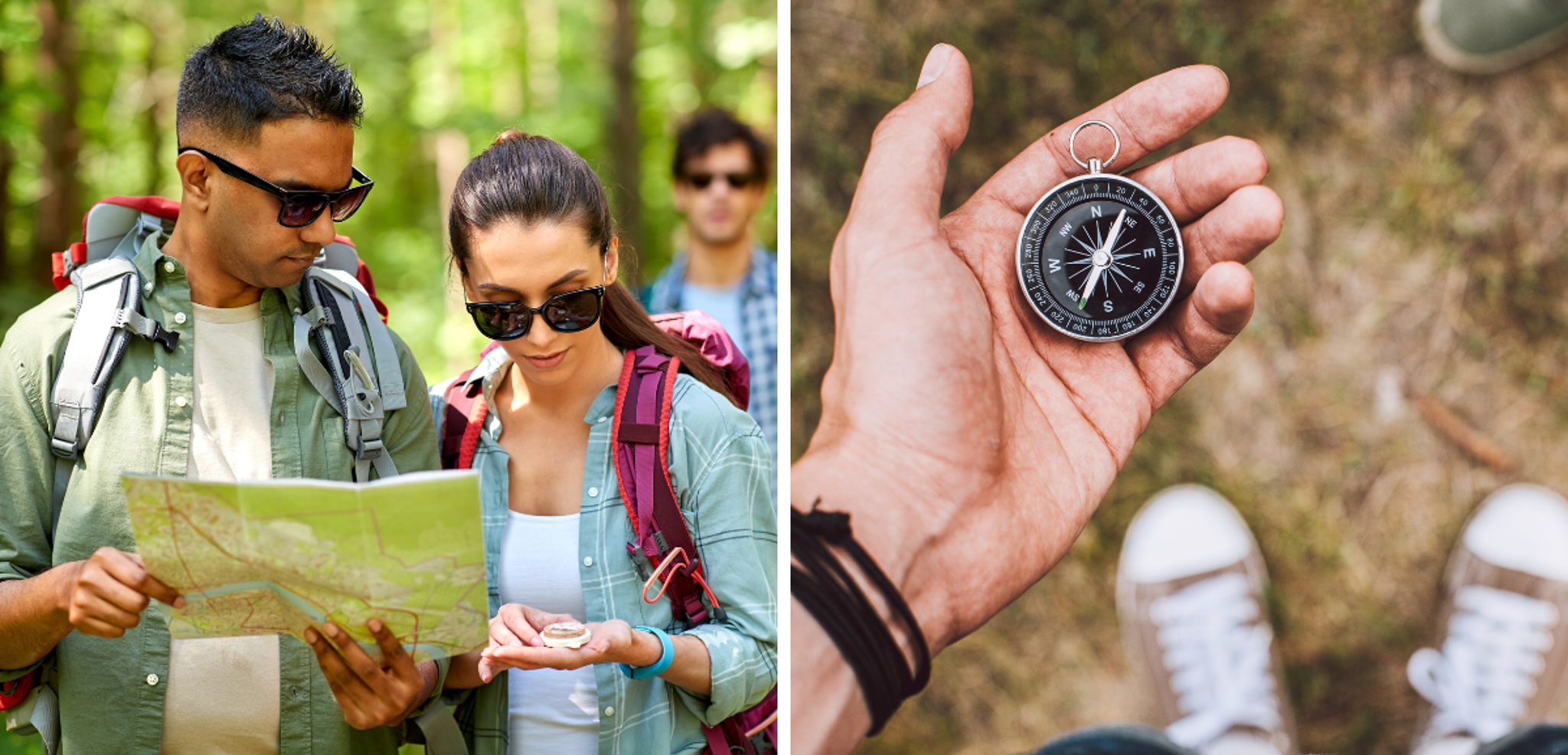 Affrontez-vous lors d'une course d'orientation