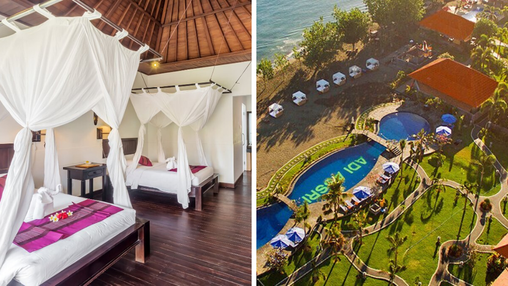 Votre hôtel à Pemuteran, Adi Assri Beach resort (ou similaire, selon les dates de départ et sous réserve de disponibilités)