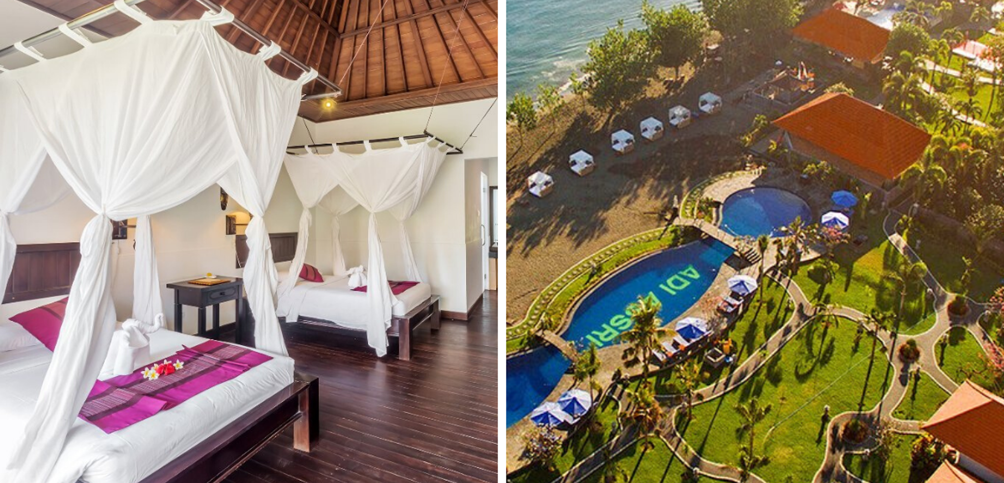 Votre hôtel à Pemuteran, Adi Assri Beach resort (ou similaire, selon les dates de départ et sous réserve de disponibilités)