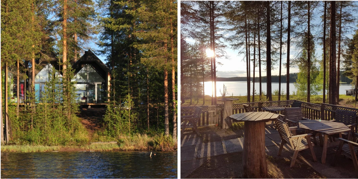 Coin terrasse au bord du lac 