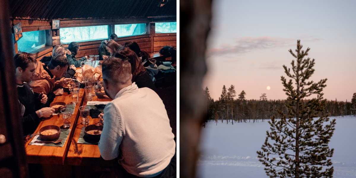 Retrouvez-vous le soir autour du dîner 