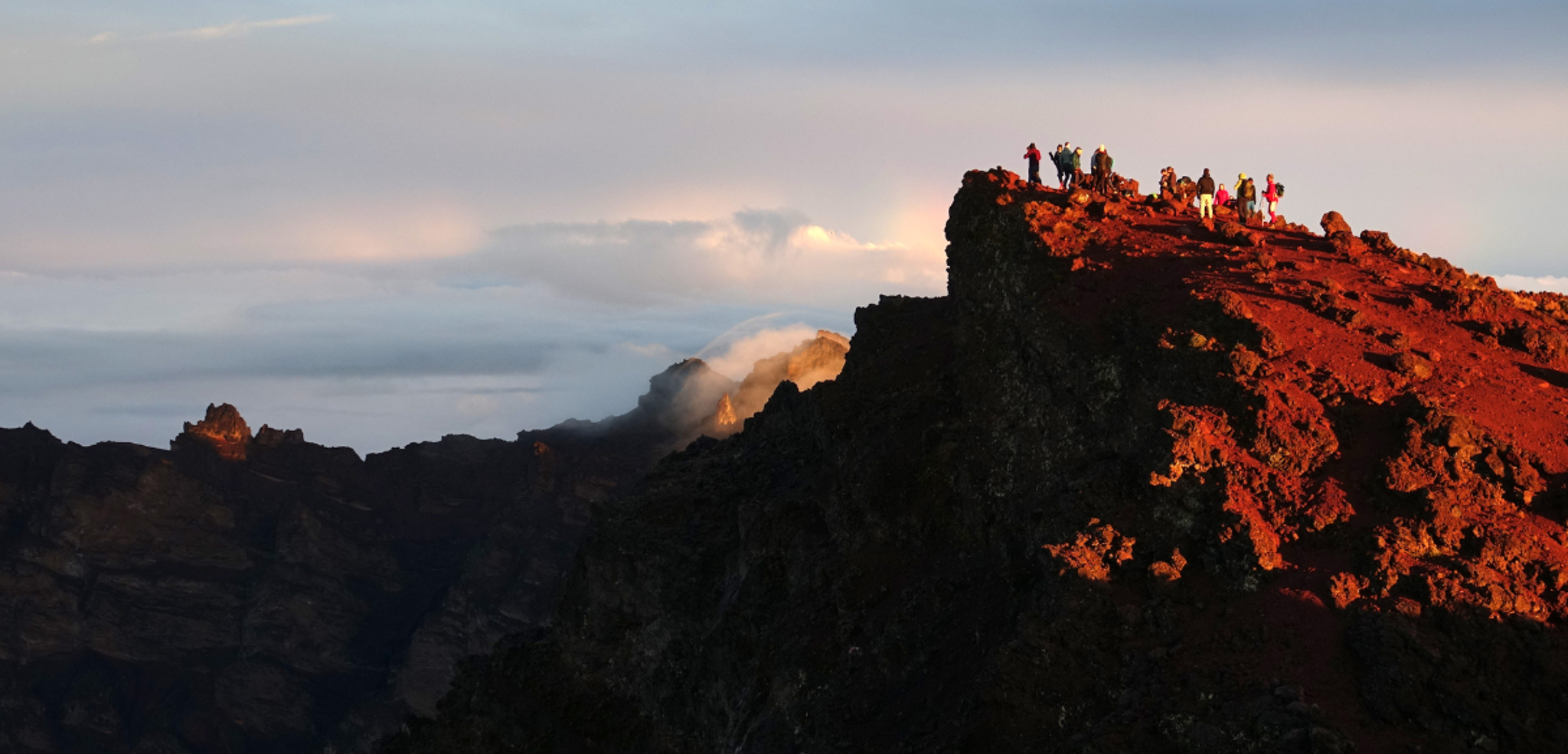 Lever de soleil au sommet du Piton des Neiges
