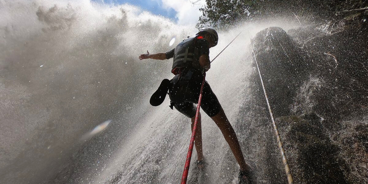 Canyoning, Chiapas, Mexique 