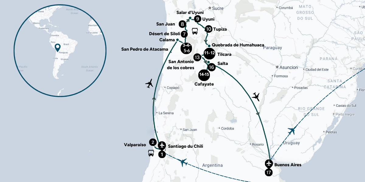 L'itinéraire de ton aventure 