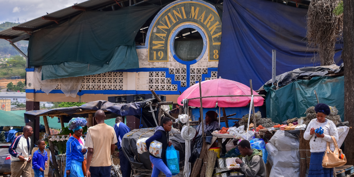 Sur le marché de Manzini, Swaziland