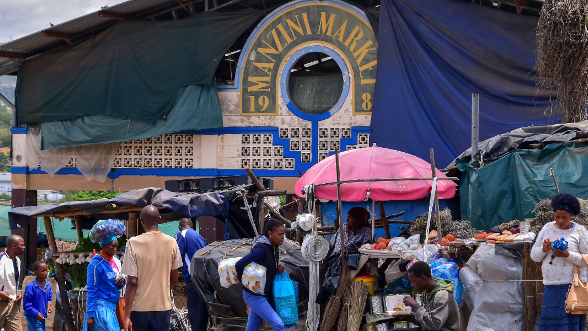 Sur le marché de Manzini, Swaziland