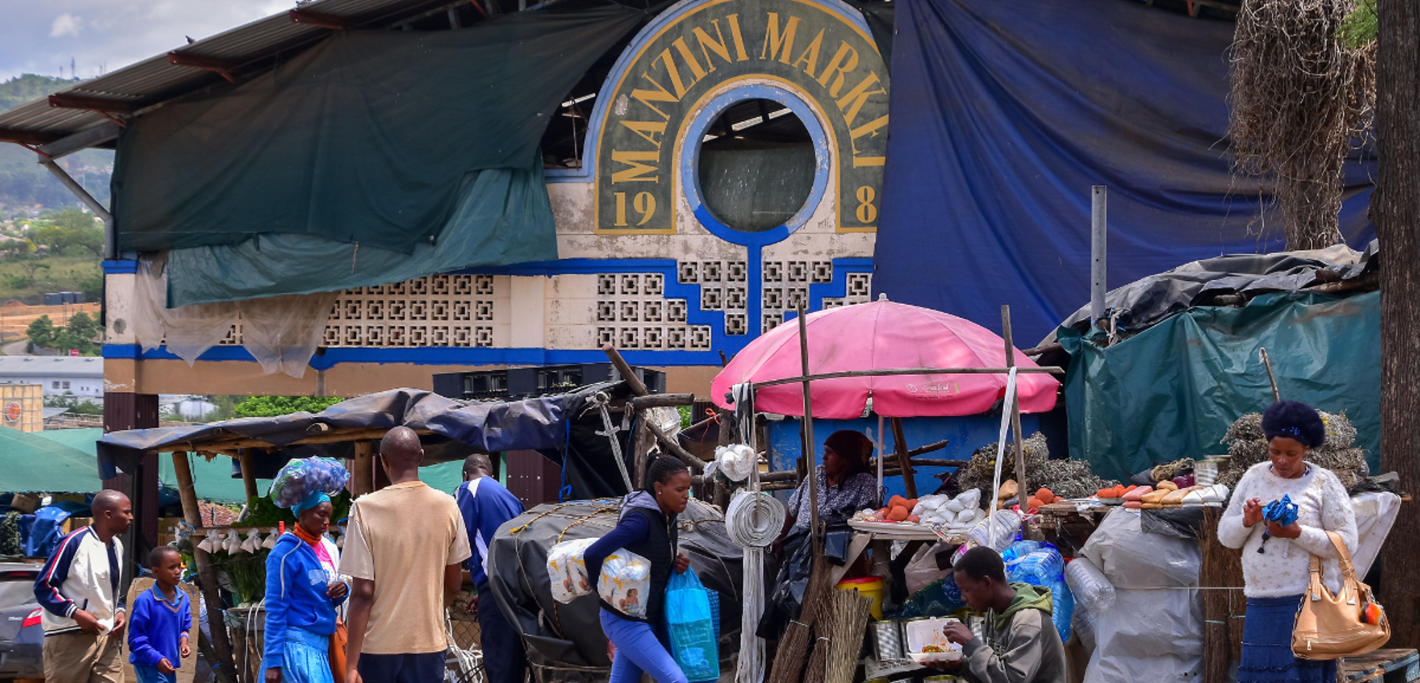 Sur le marché de Manzini, Swaziland