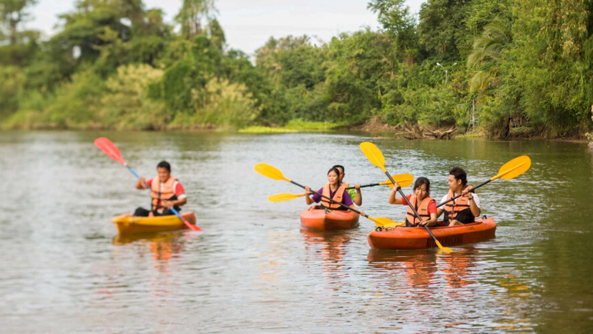 Ton activité kayak sur la rivière Kwaï, Kanchanaburi - Jour 4