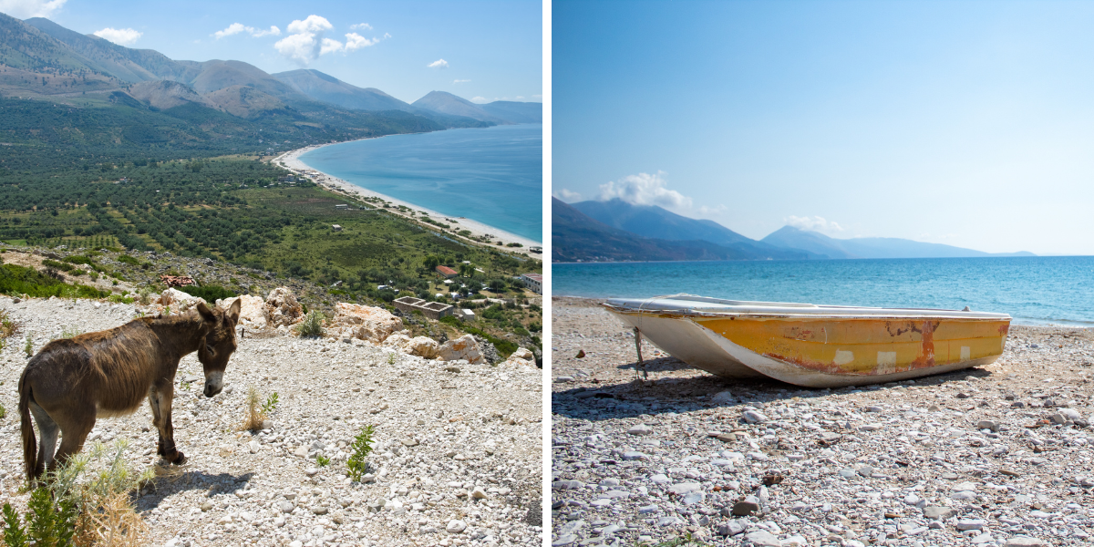 Jusqu'à la plage de Qeparo 