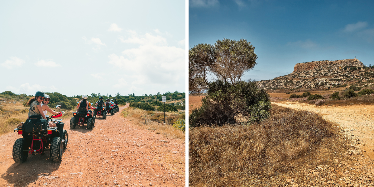 Découvrez le parc forestier de Cap Greco lors d'une balade en quad 