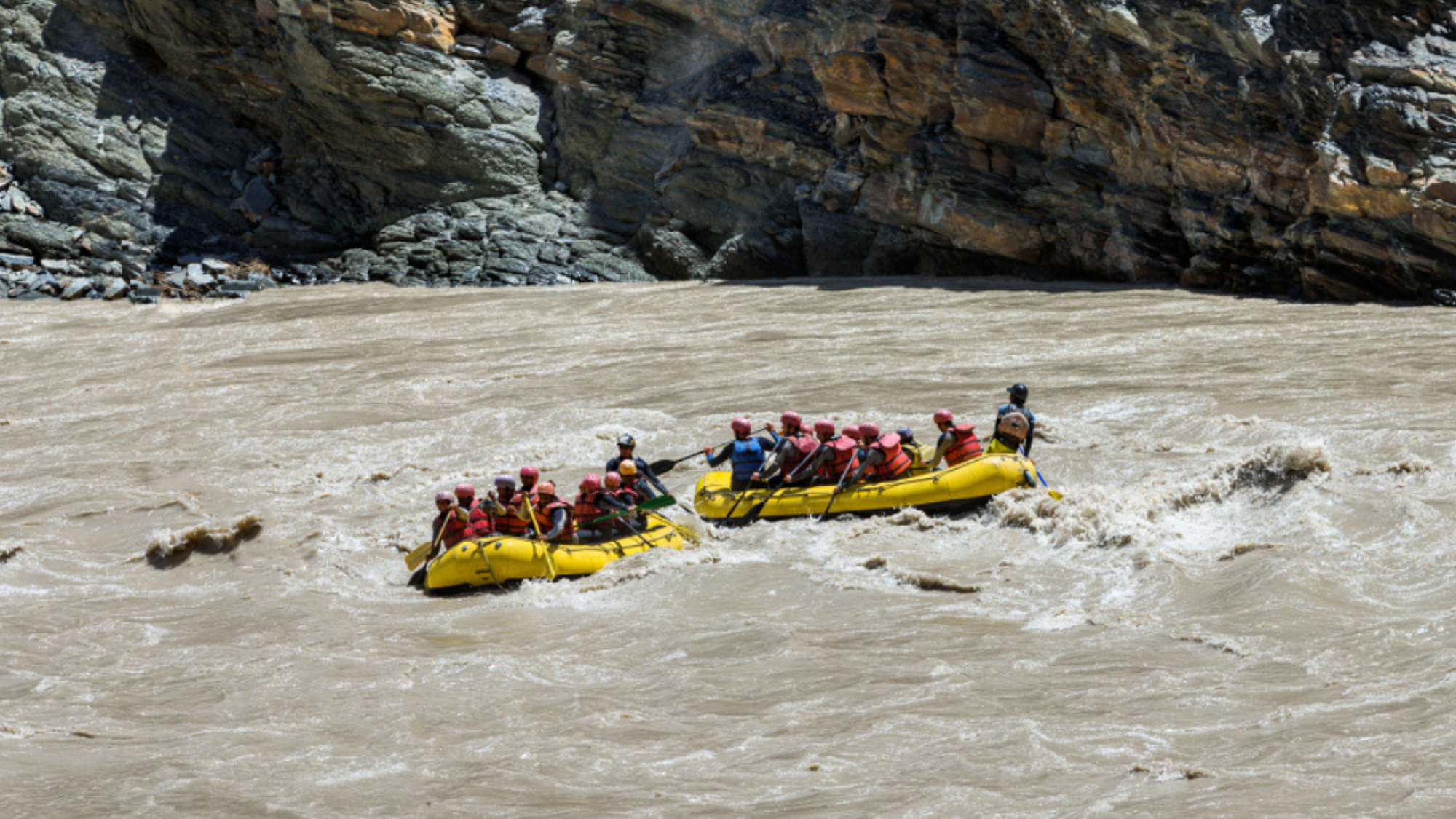 Descendez la rivière en rafting !