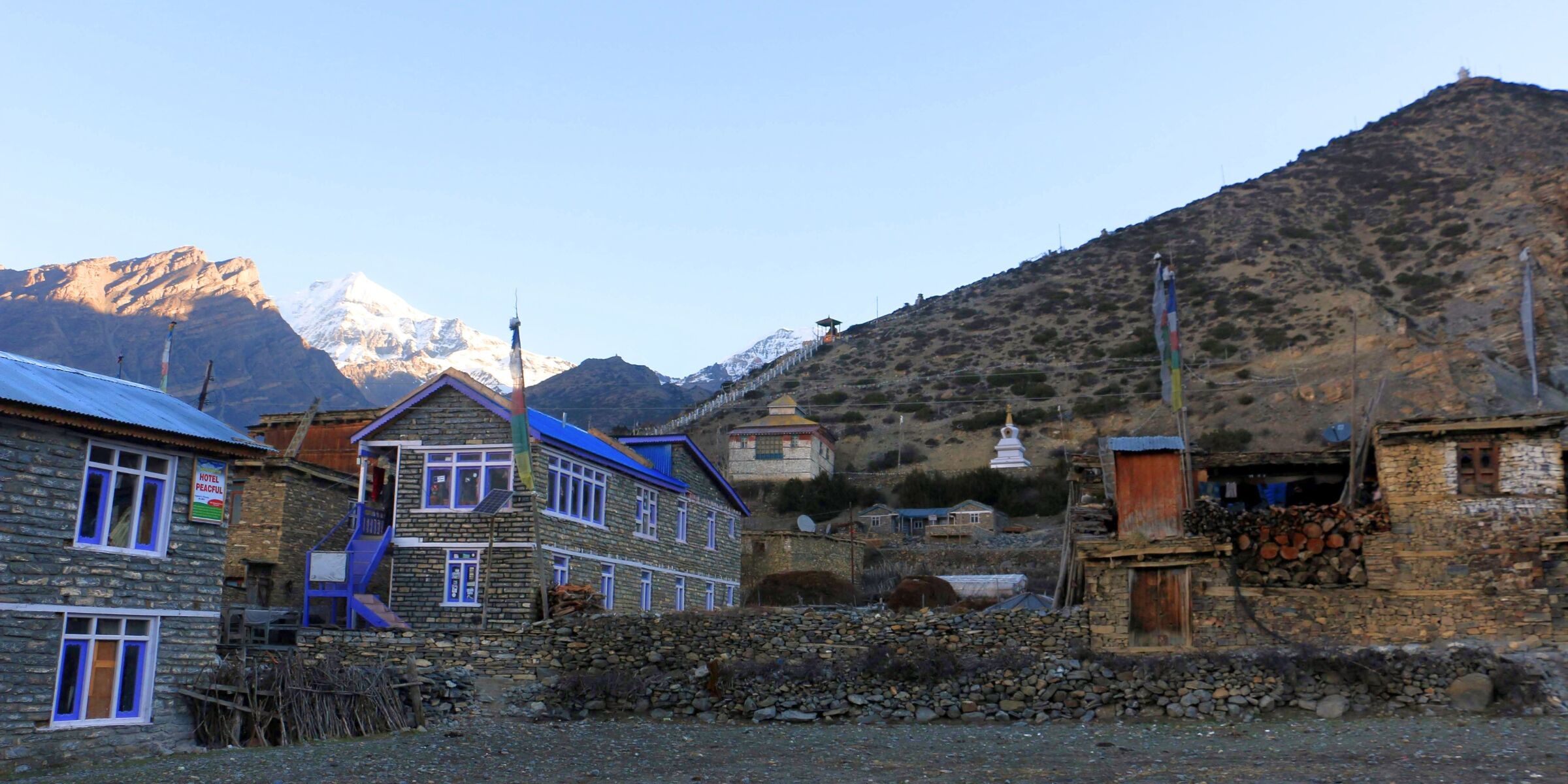 Lodge de montagne, Nagwal, Annapurnas, Népal ©Courtesy of Altaï Nepal