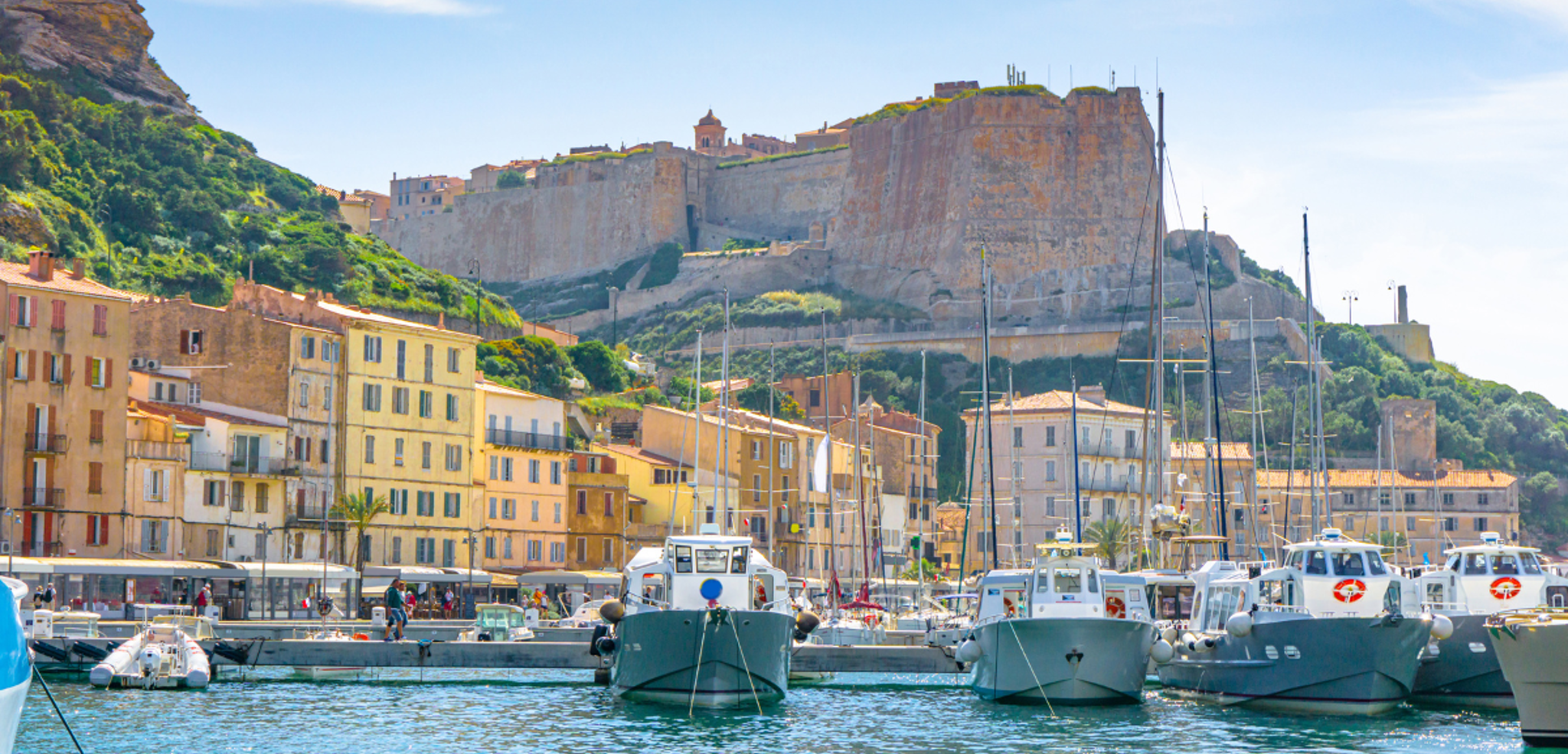 L’arrivée au port de Bonifacio, jour 4 (sous réserve des conditions météo)