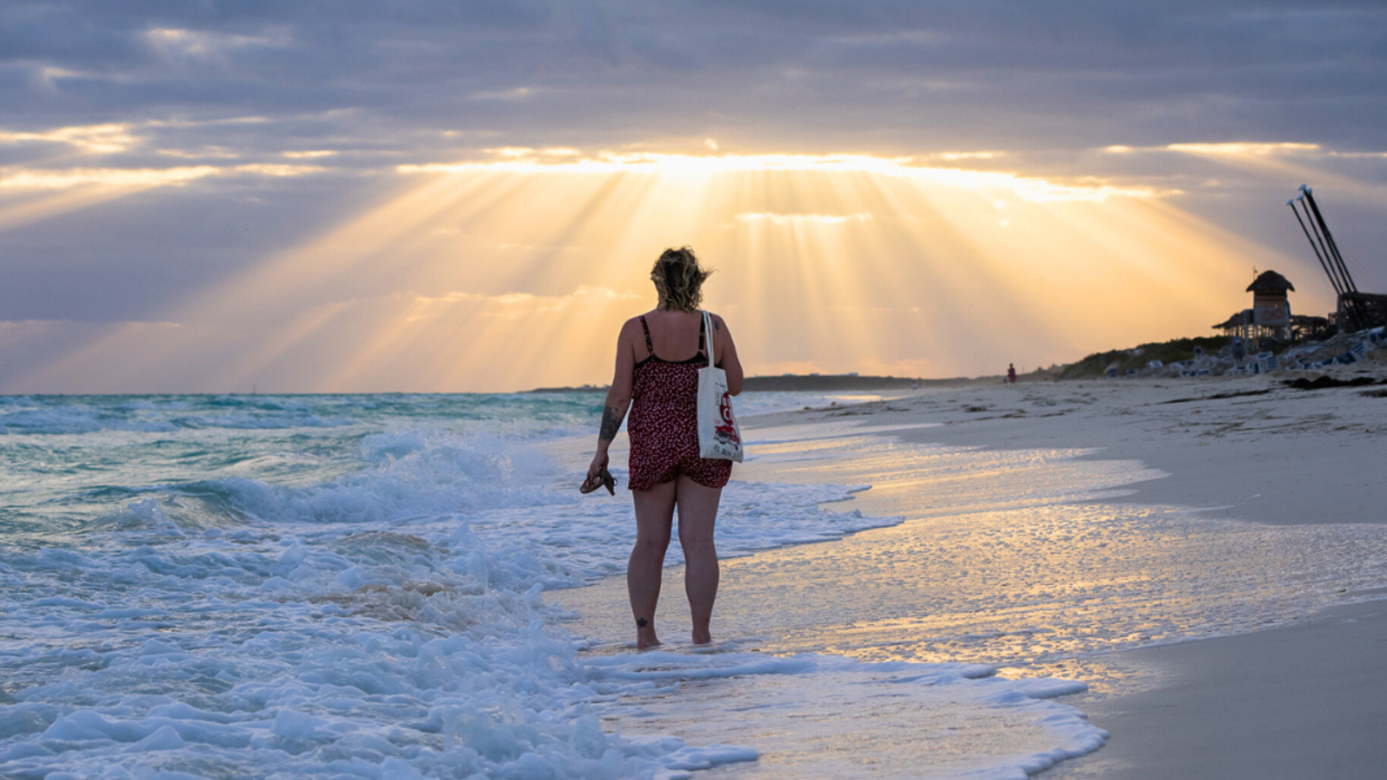 Coucher de soleil à la plage, jour 4