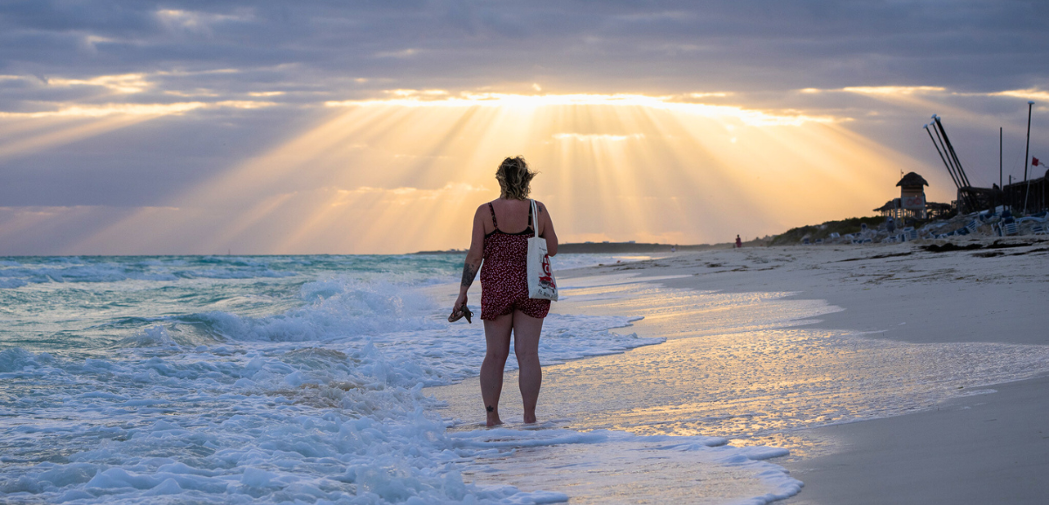 Coucher de soleil à la plage, jour 4