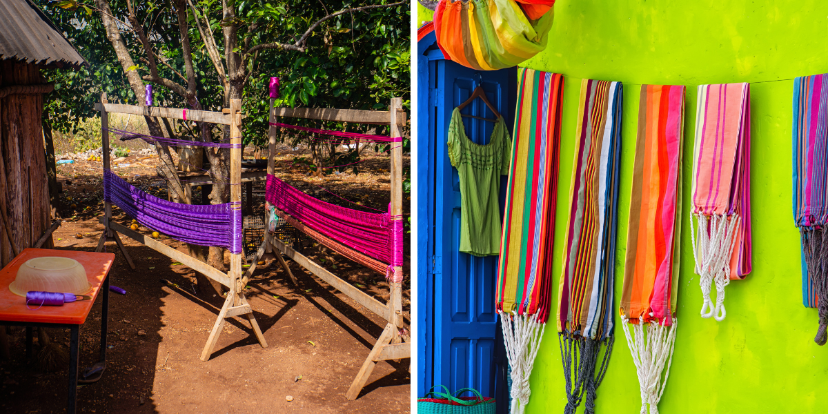 Tissage de hamac dans la communauté