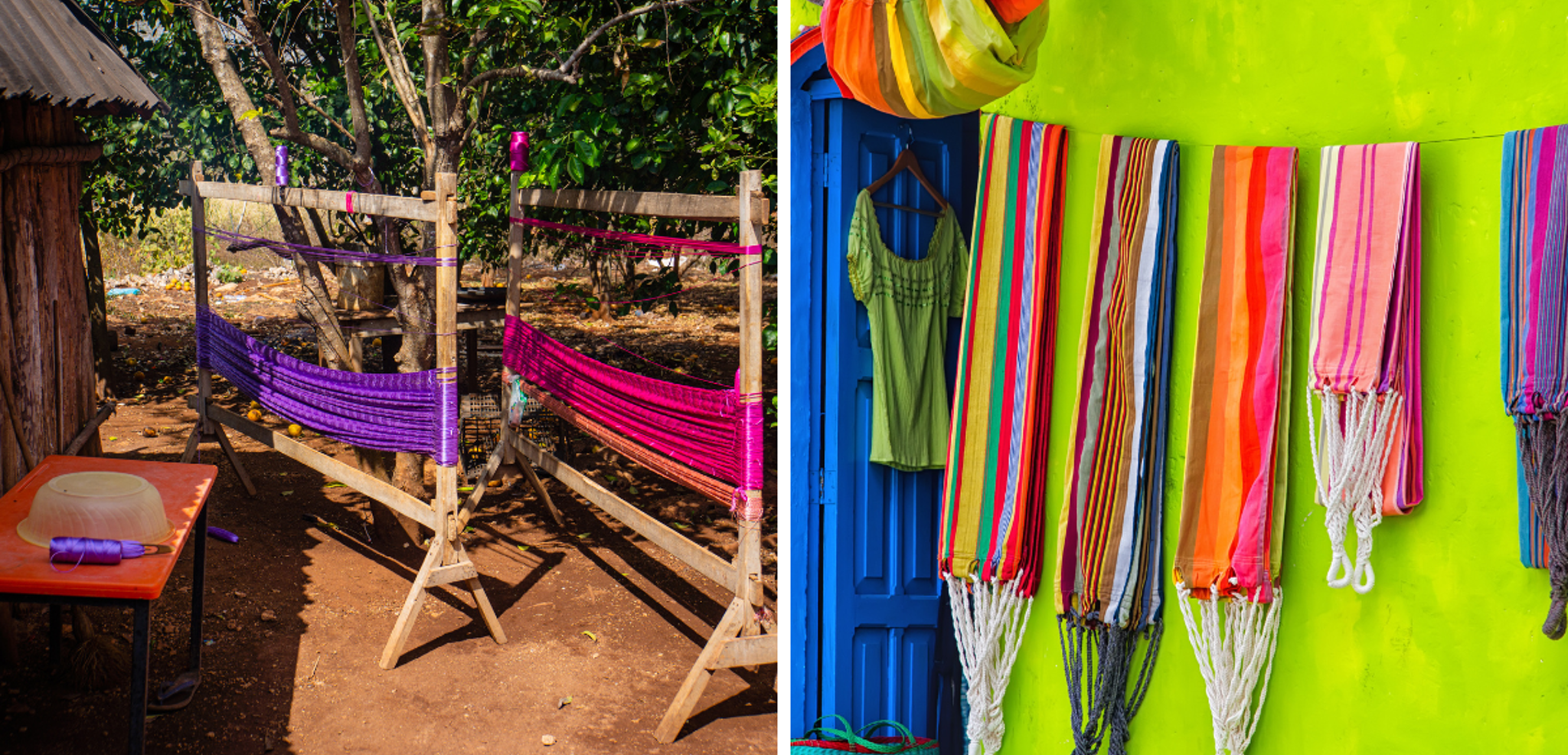 Tissage de hamac dans la communauté
