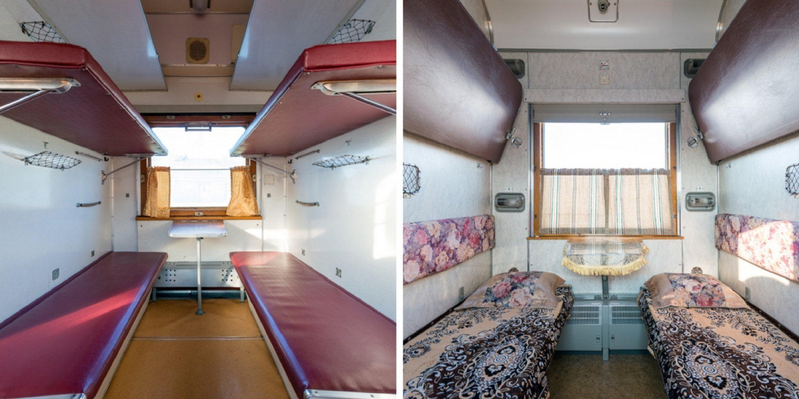 Version jour et nuit du train couchette