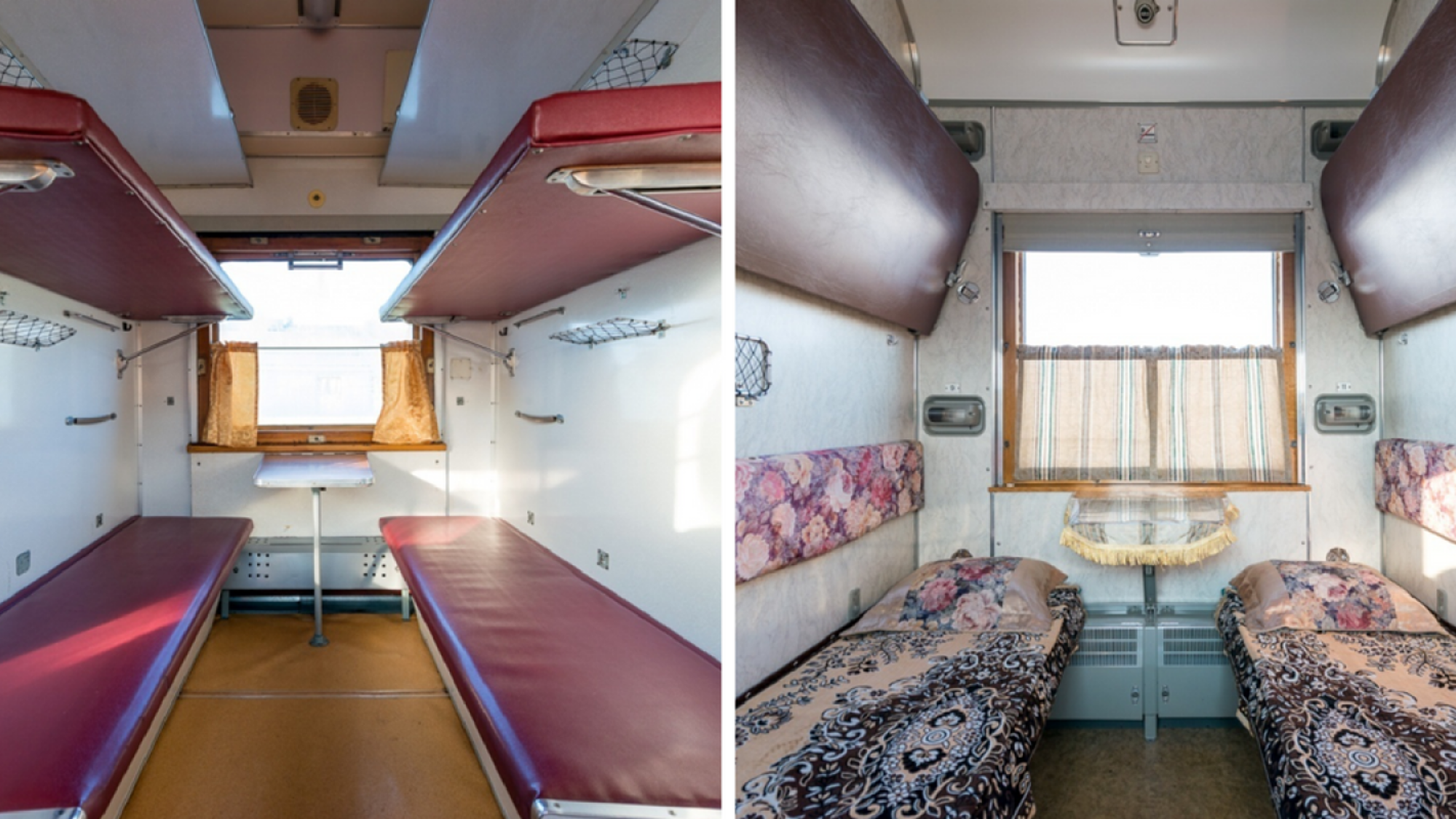 Version jour et nuit du train couchette