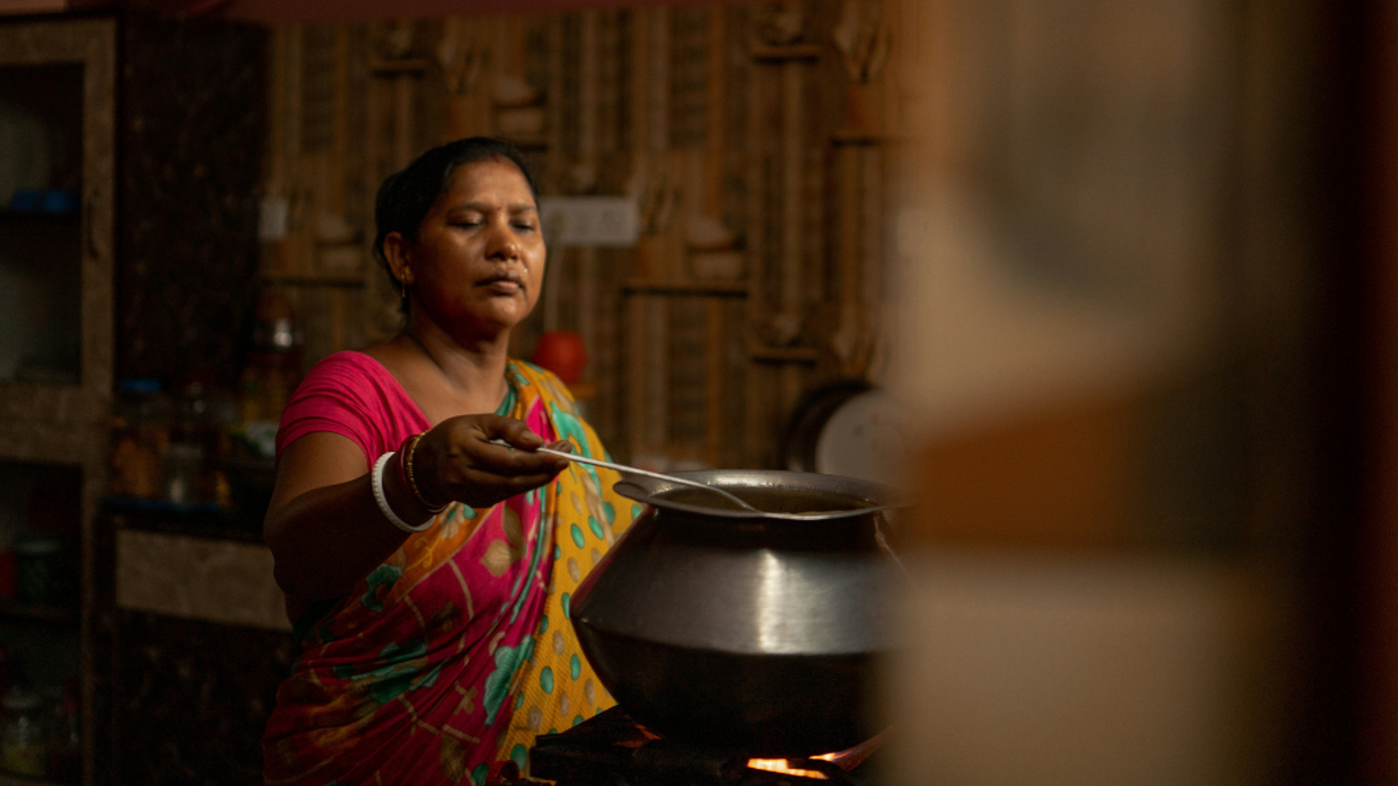 Démonstration de cuisine, Rajasthan, Inde (photo non contractuelle)