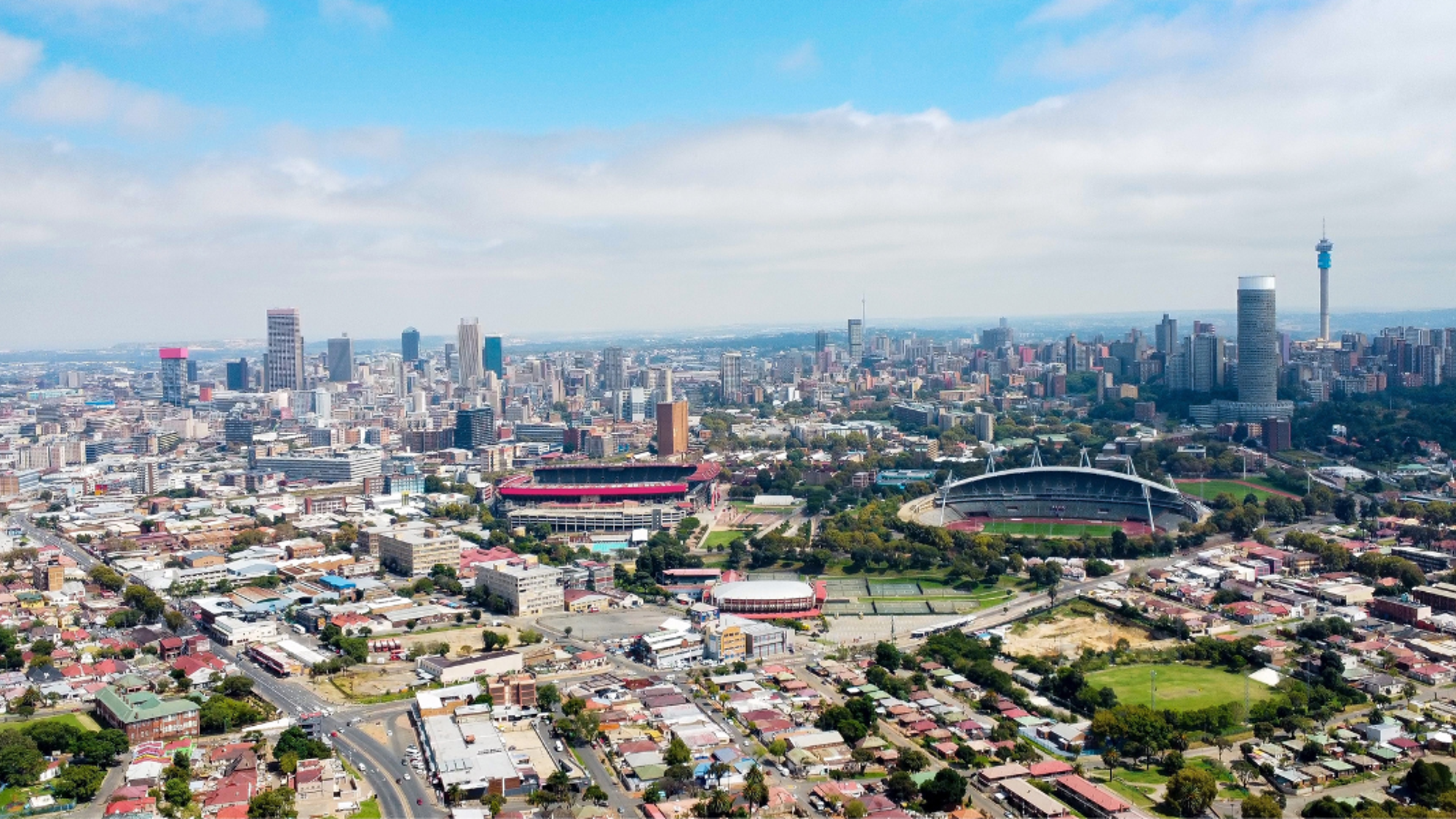Votre périple commence à Johannesbourg