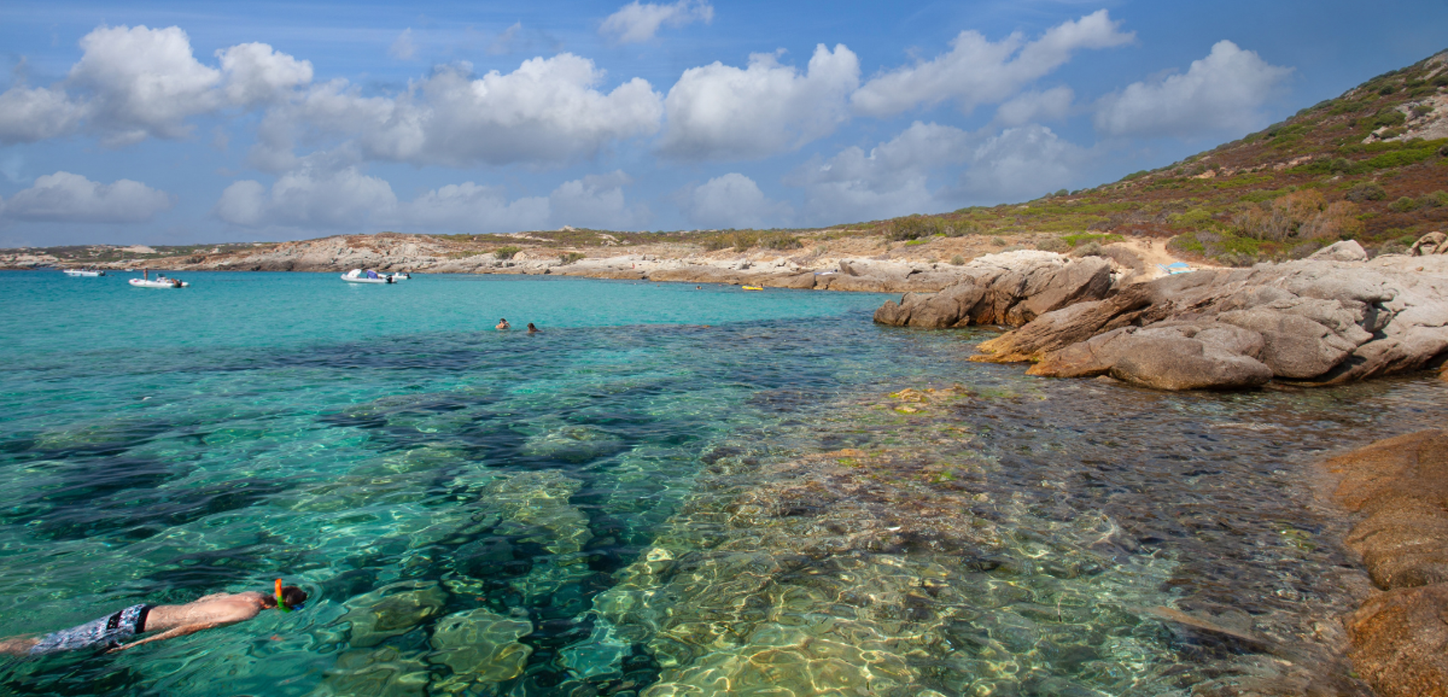 Les séances de snorkeling au mouillage (sous réserve des conditions météo)