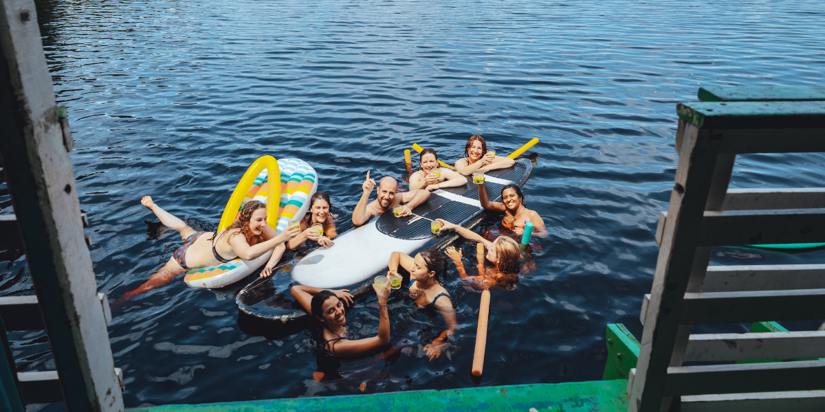 Baignade et cocktail, au top !