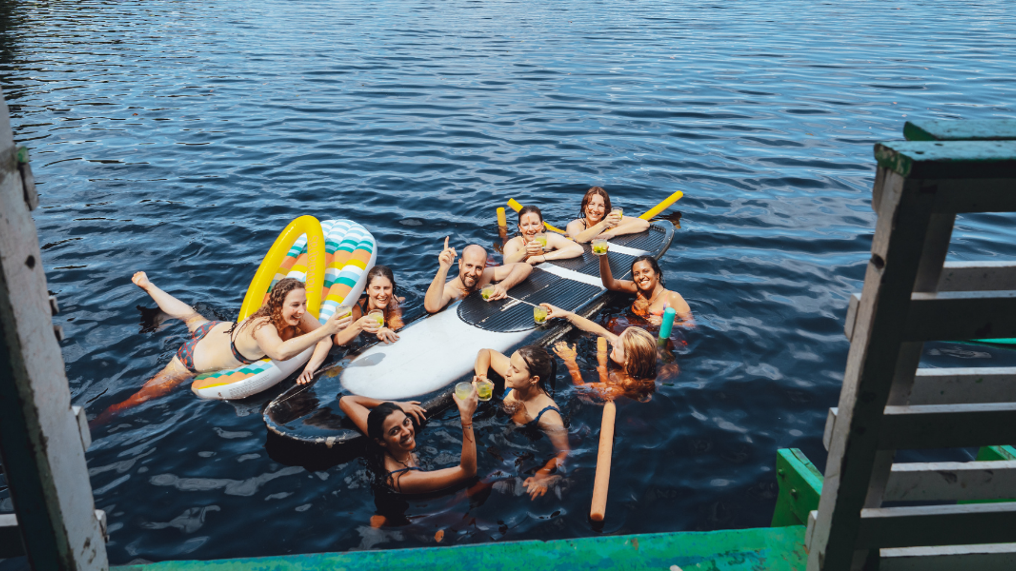 Baignade et cocktail, au top !