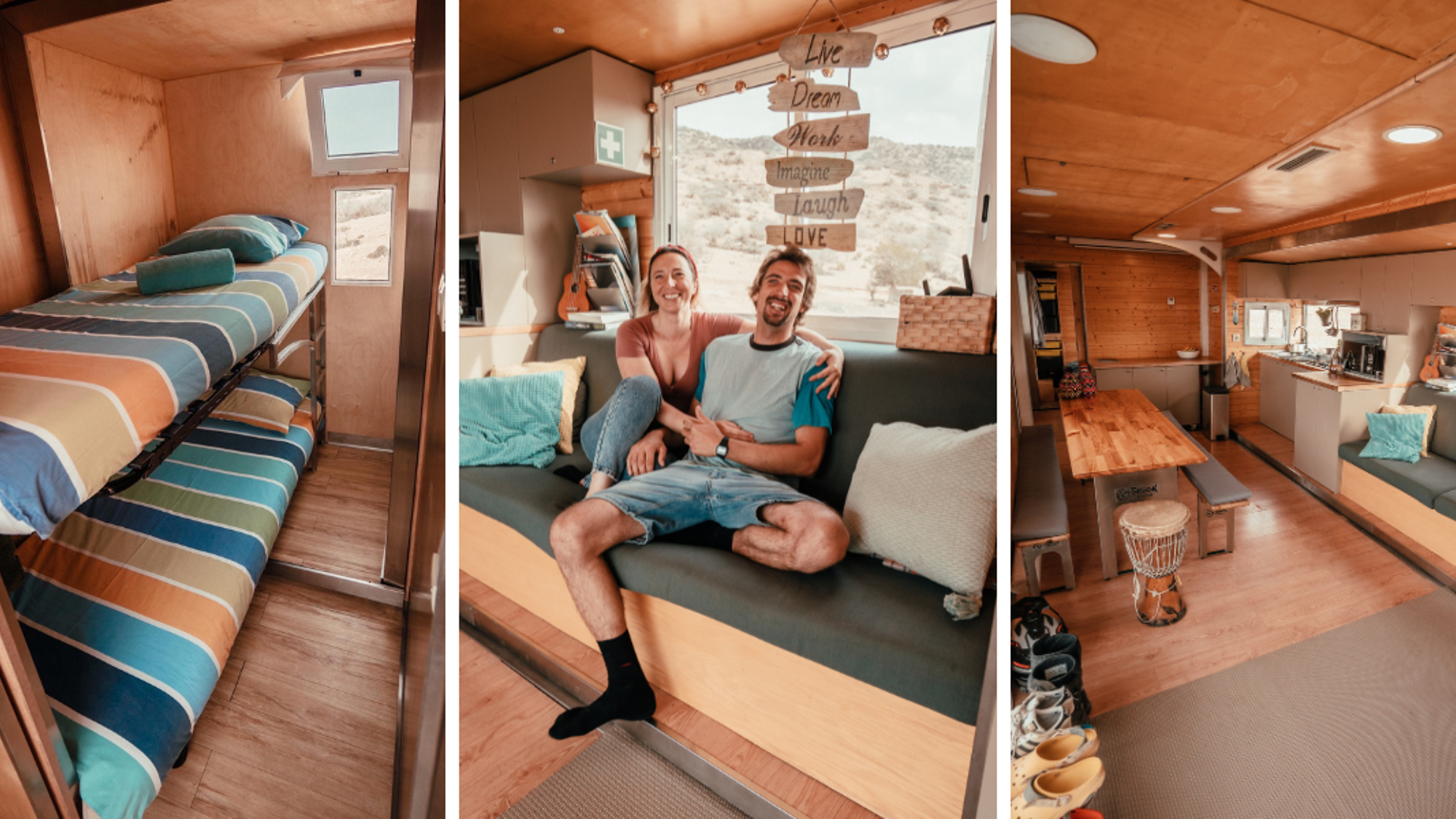 Ton truck aménagé et tes hôtes : Daniella et Eduardo