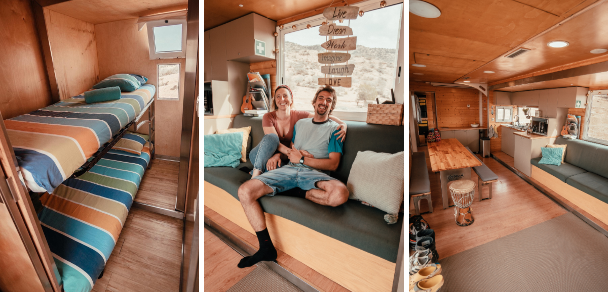 Ton truck aménagé et tes hôtes : Daniella et Eduardo