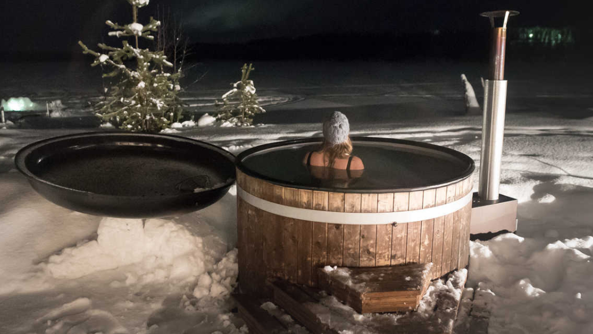 Une pause détente dans le bain norvégien de l'hébergement - jour 7
