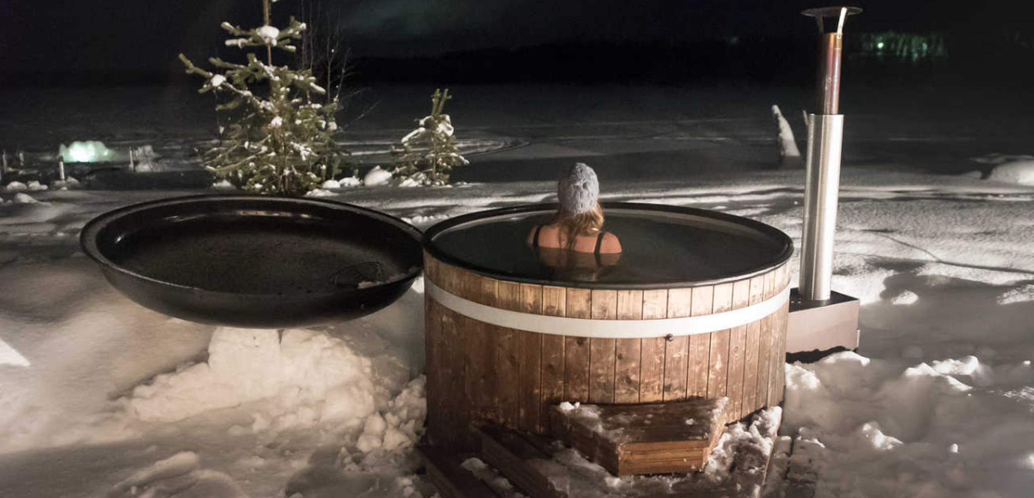 Une pause détente dans le bain norvégien de l'hébergement - jour 7