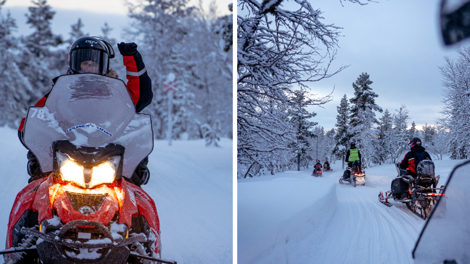 Sensations fortes en motoneige