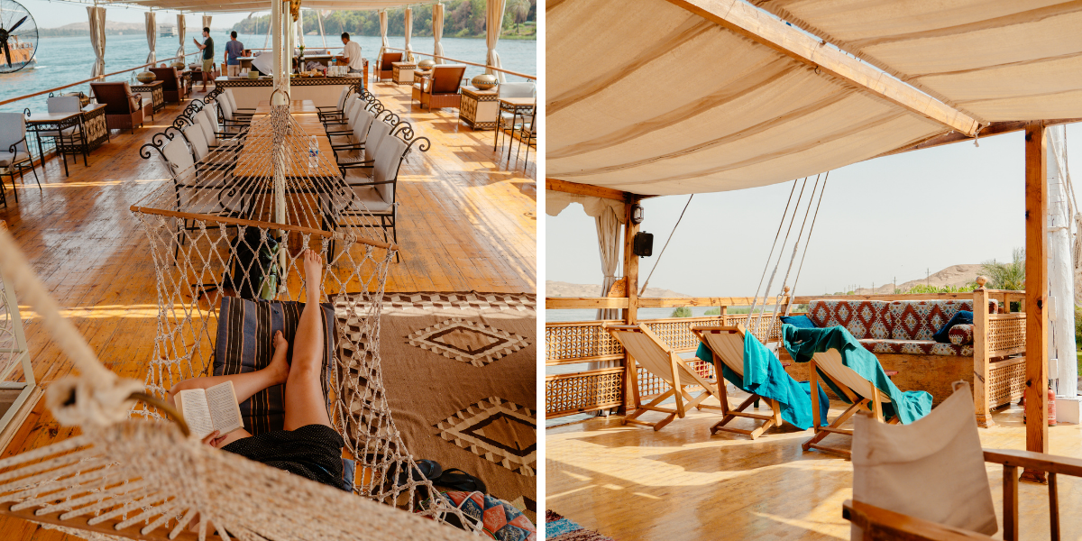 Avec des espaces pour vous détendre et profiter des paysages ! 