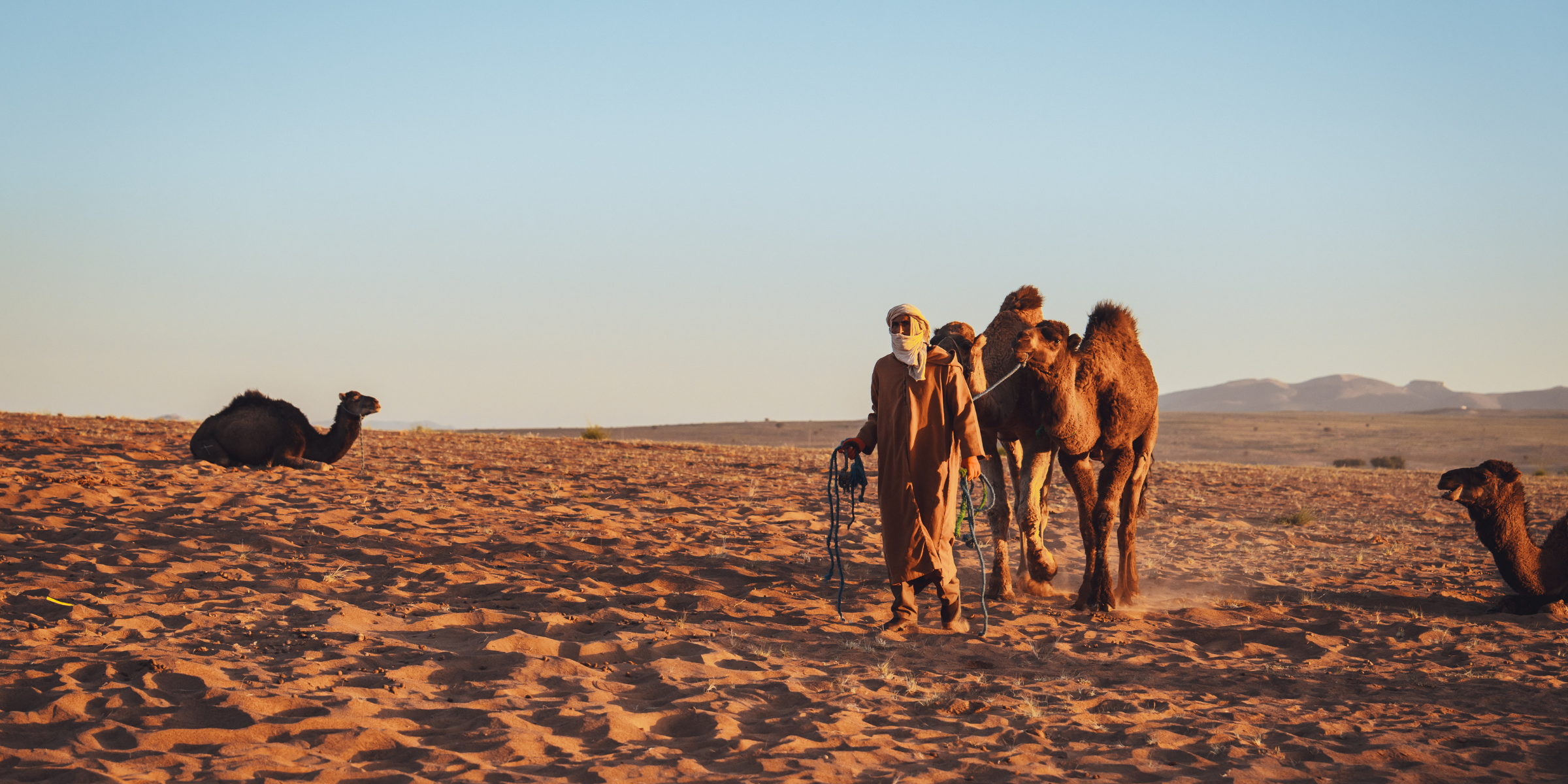 Randonnée désert, Maroc ©Maxime Moreau 