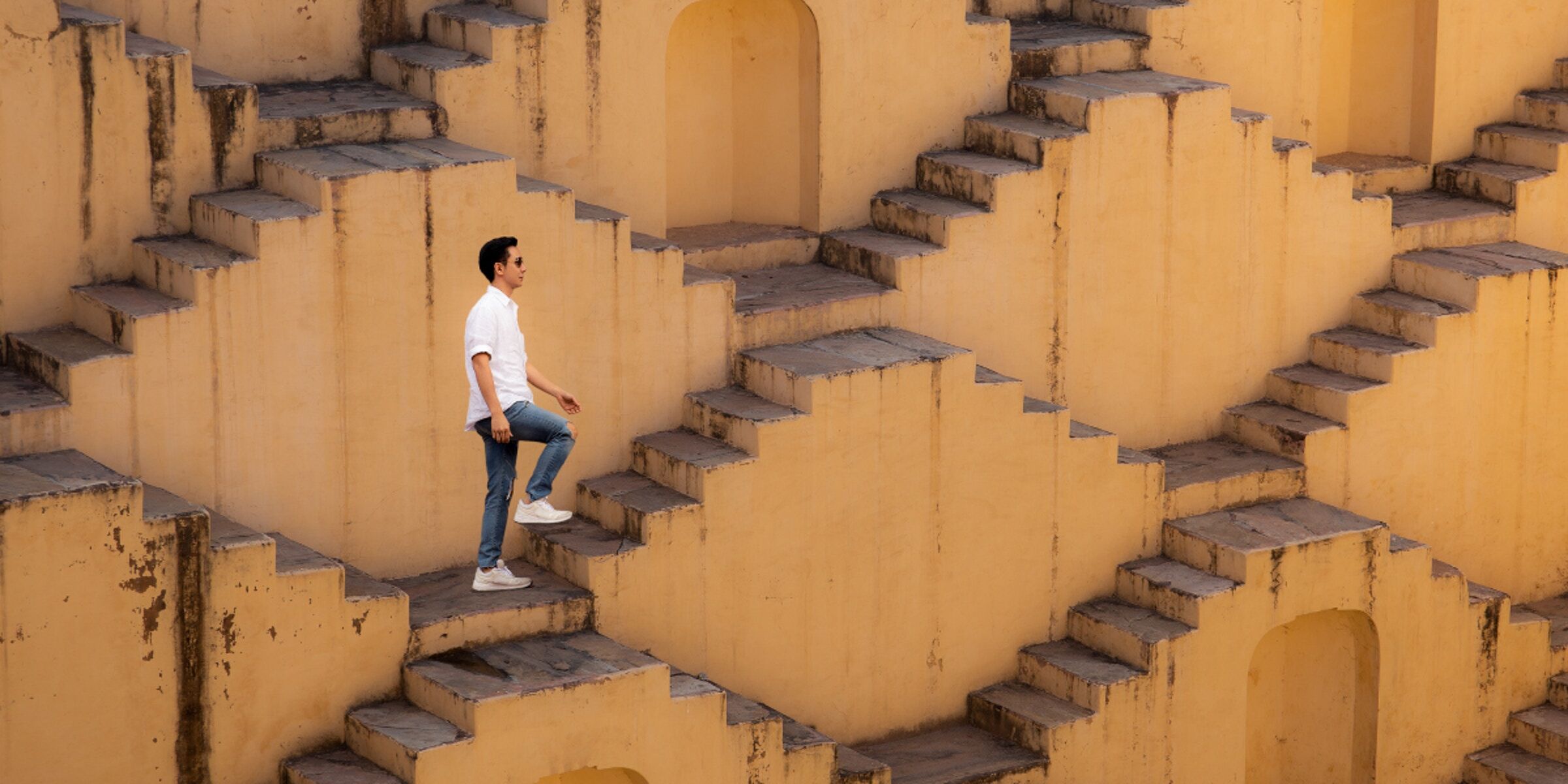 Les marches graphiques du Fort d'Agra