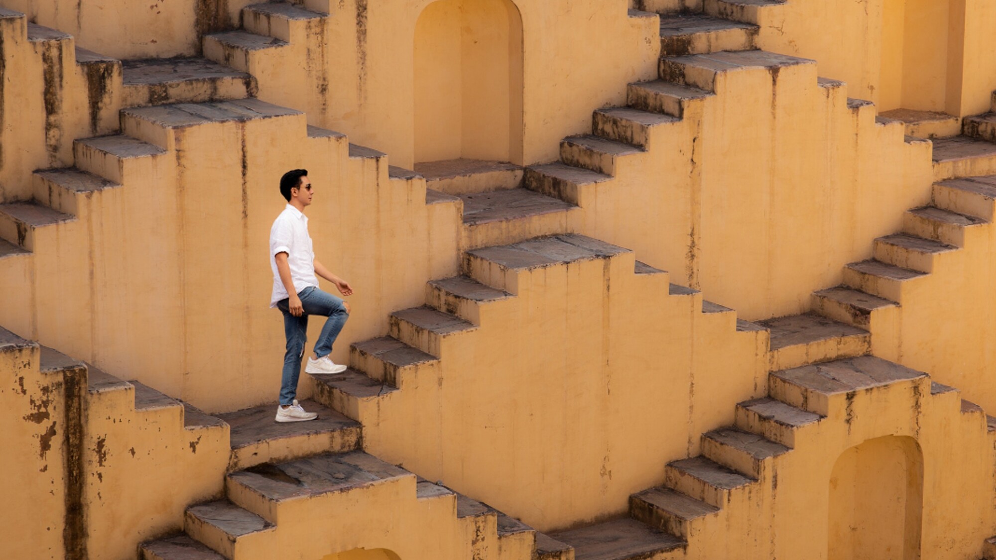 Les marches graphiques du Fort d'Agra