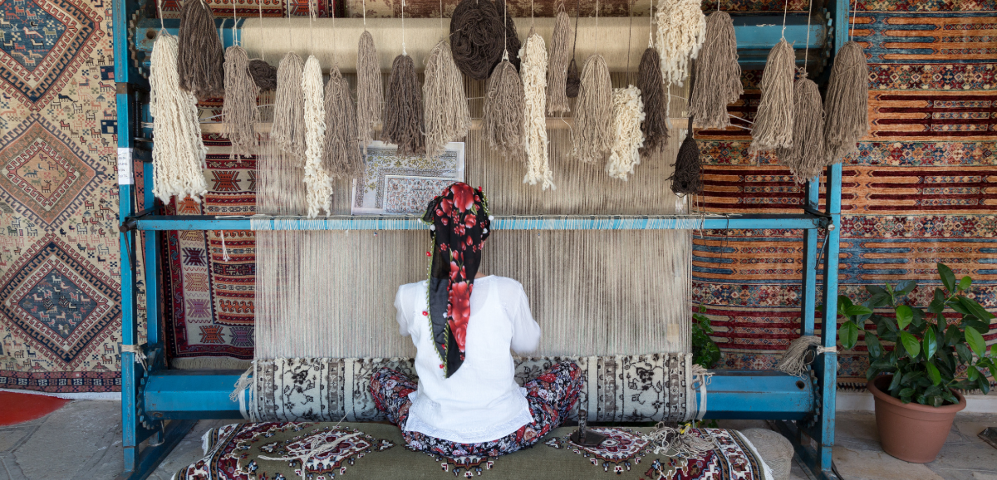 La visite d'un atelier artisanal de tapis turc
