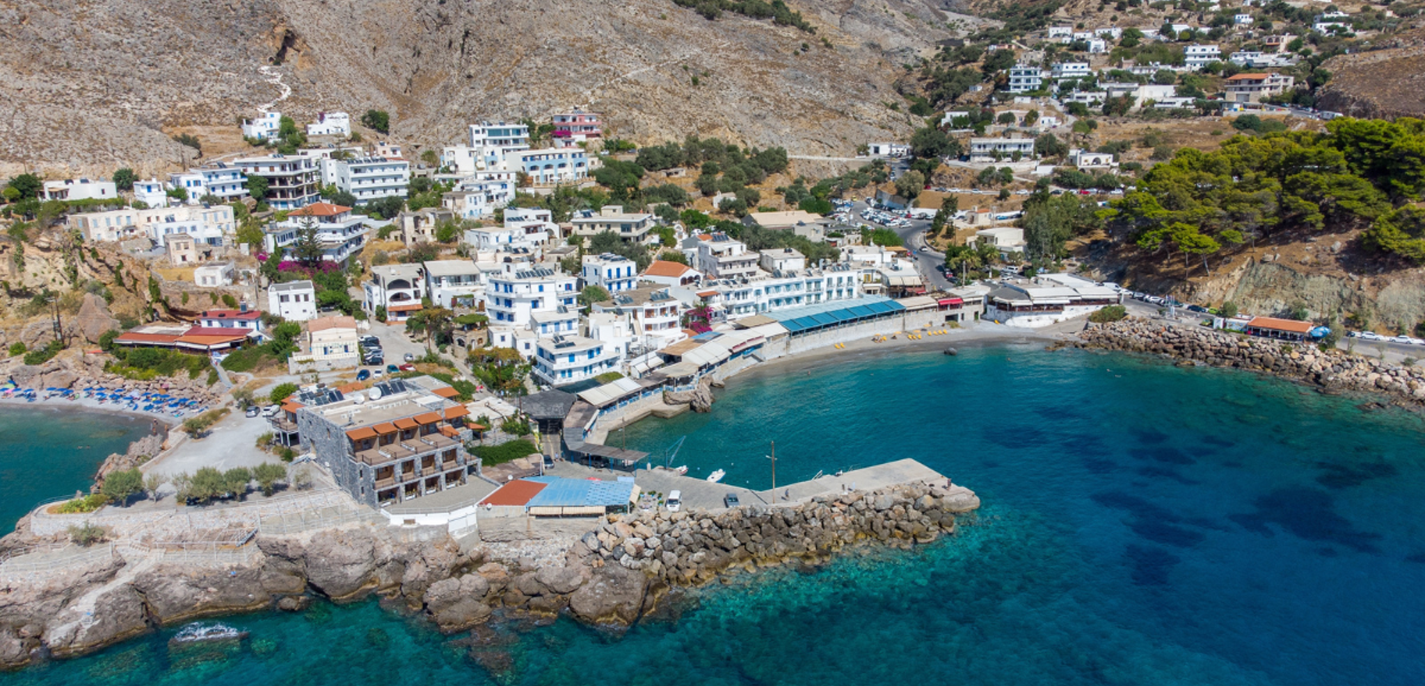 Le village de Chora Sfakion, début du trek, Jour 2