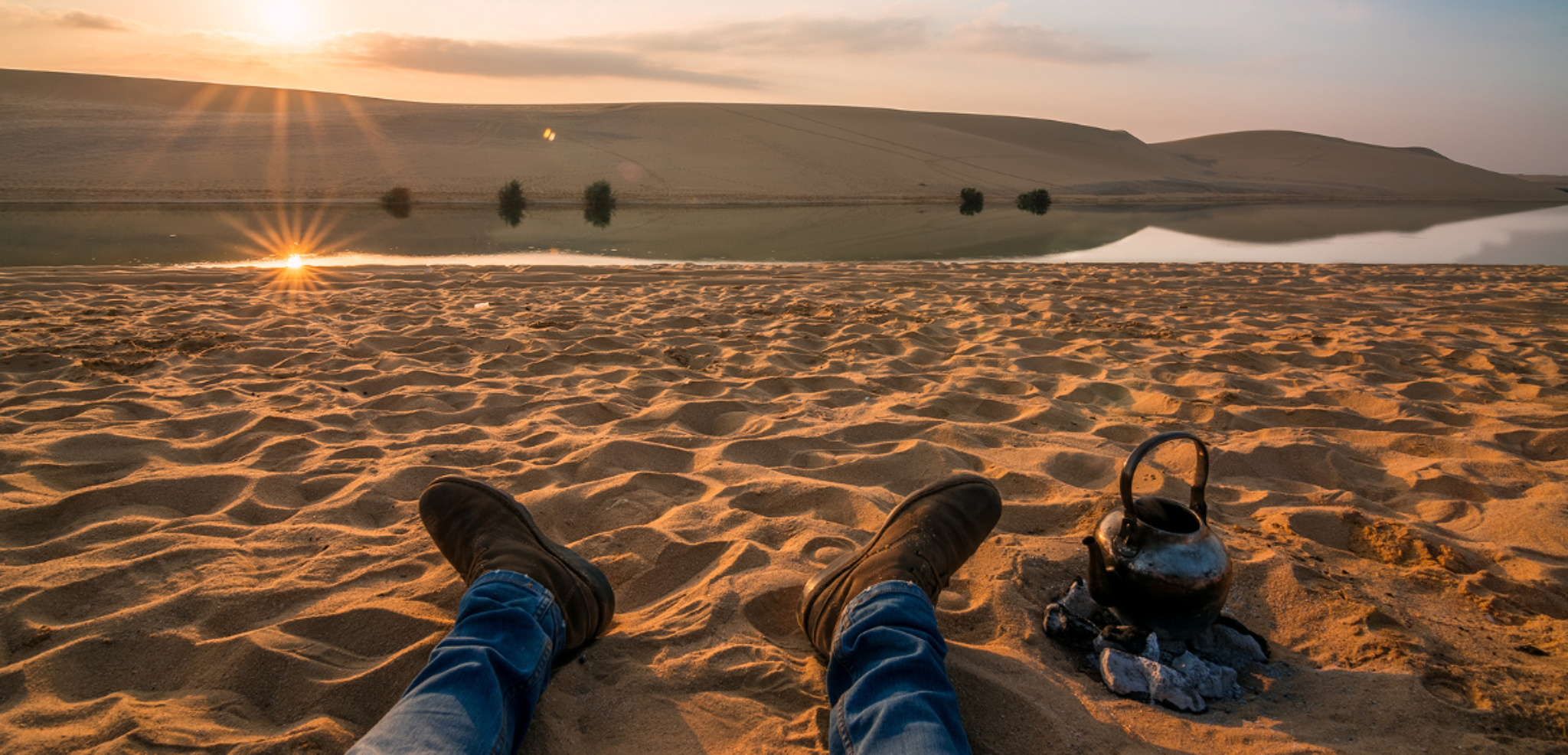 Pause pique nique au bord du lac