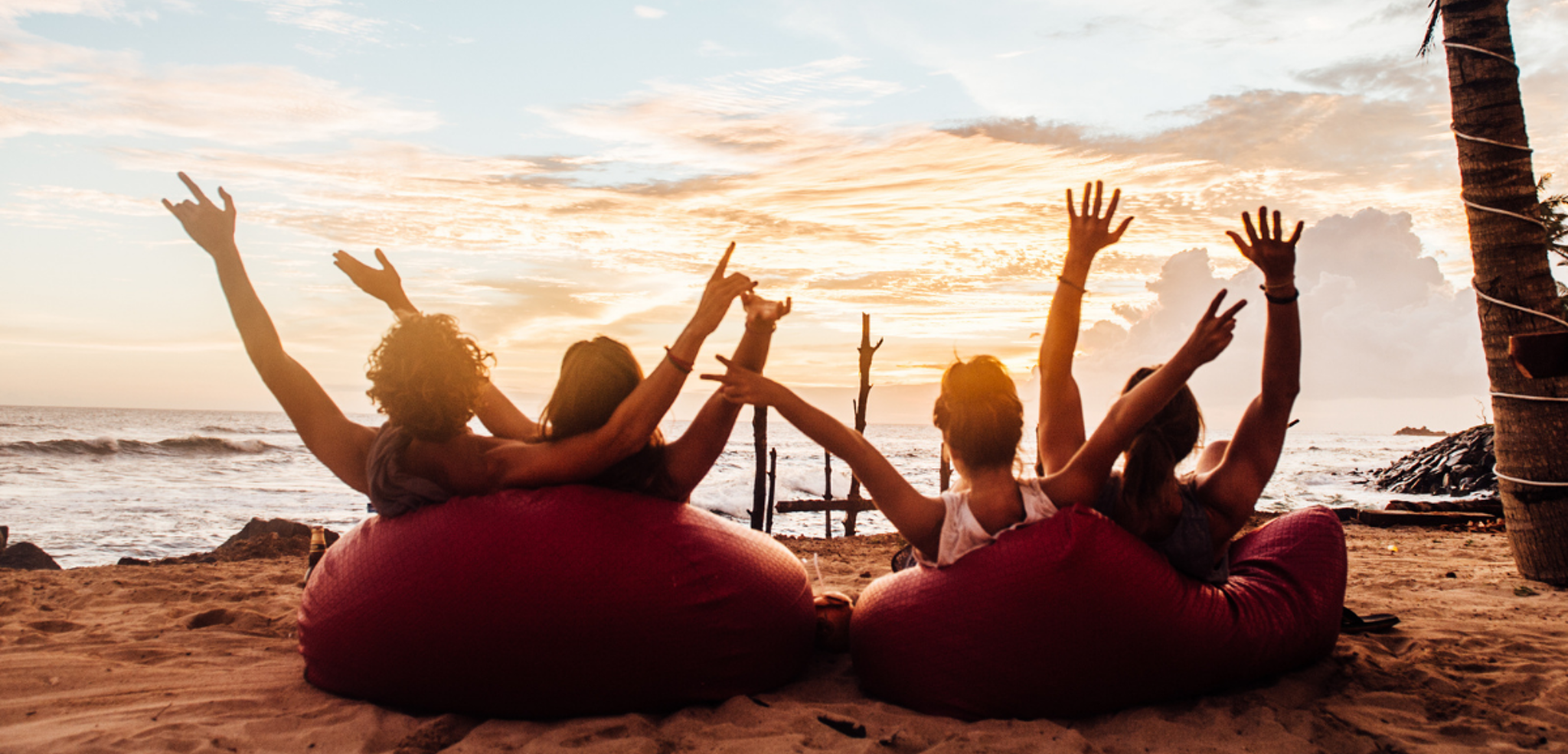 Un p'tit cocktail au soleil couchant