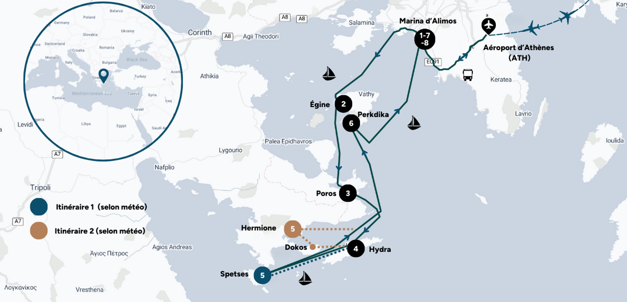 L'itinéraire de ton aventure