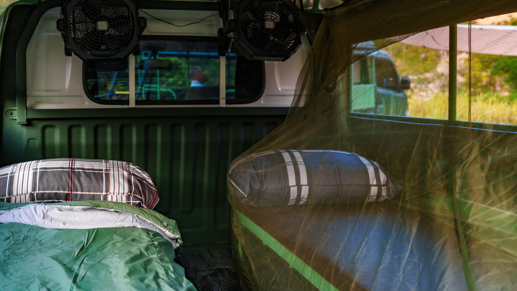 Tuk-tuk, couchettes intérieures, Thaïlande