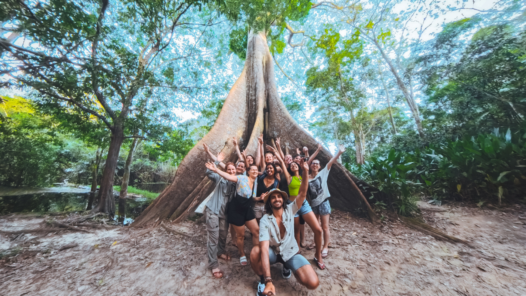 Avec une bande de potes