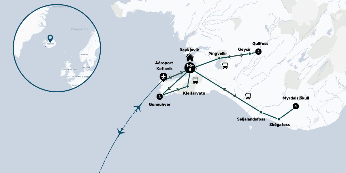 L'itinéraire de votre aventure 