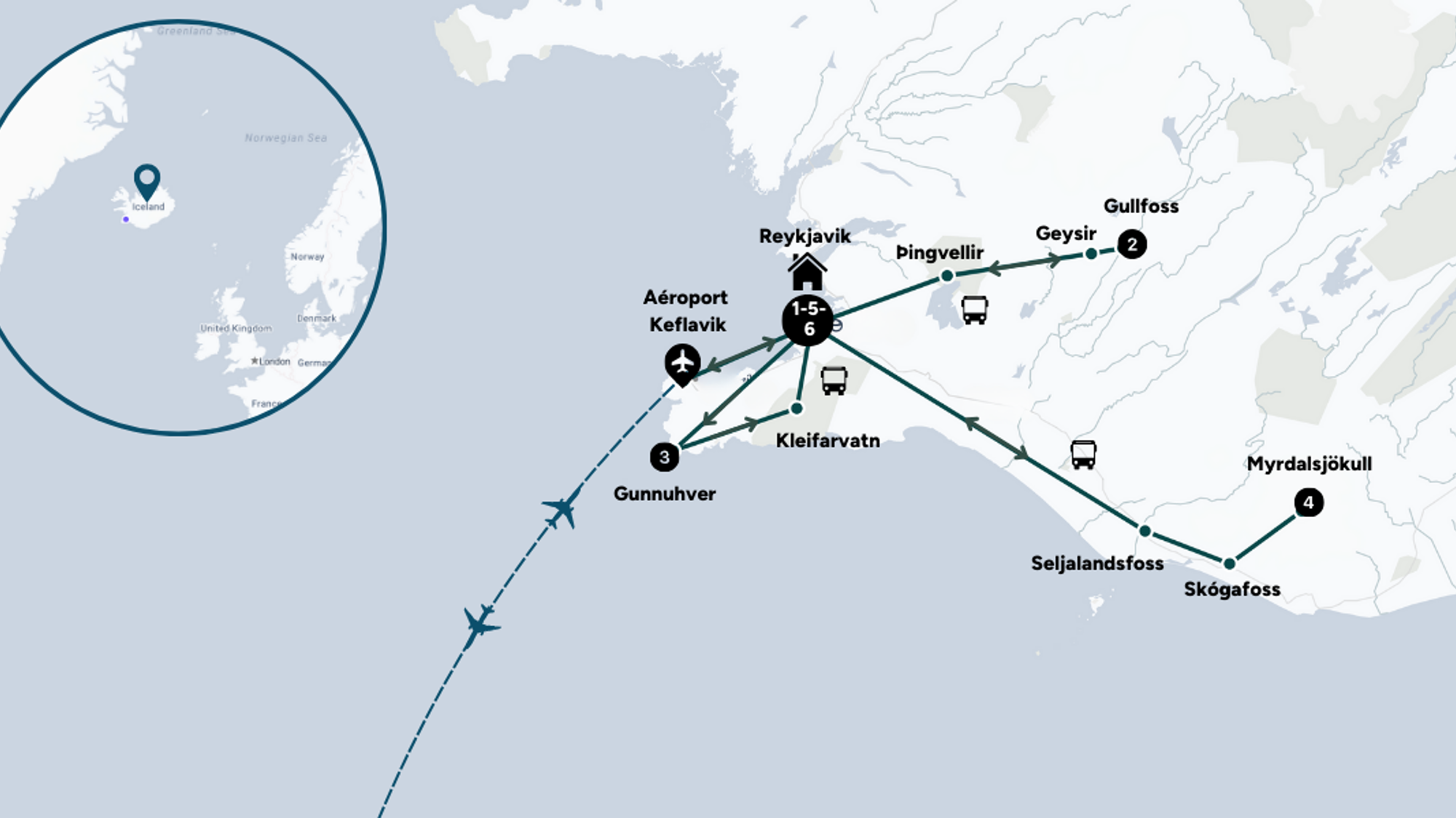 L'itinéraire de votre aventure